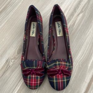 Lulu Han plaid heels with bows